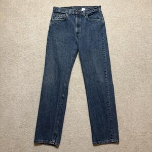 Vtg Levis 505 Jeans Mens 32x32 Blue Regular Fit Straight Leg Denim Pants USA 90s